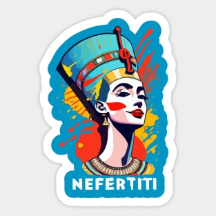 Nefertiti's Hilarious Highness Sticker